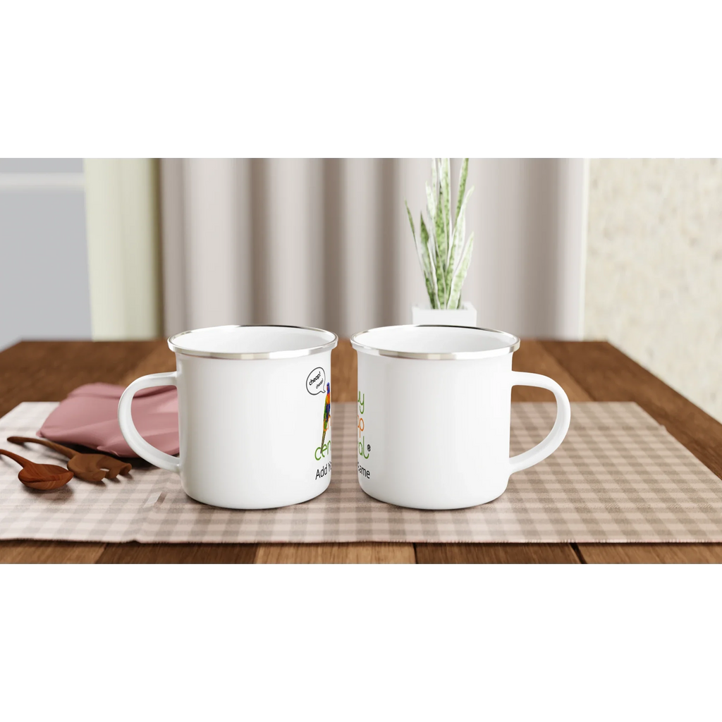 White 12oz Enamel Mug