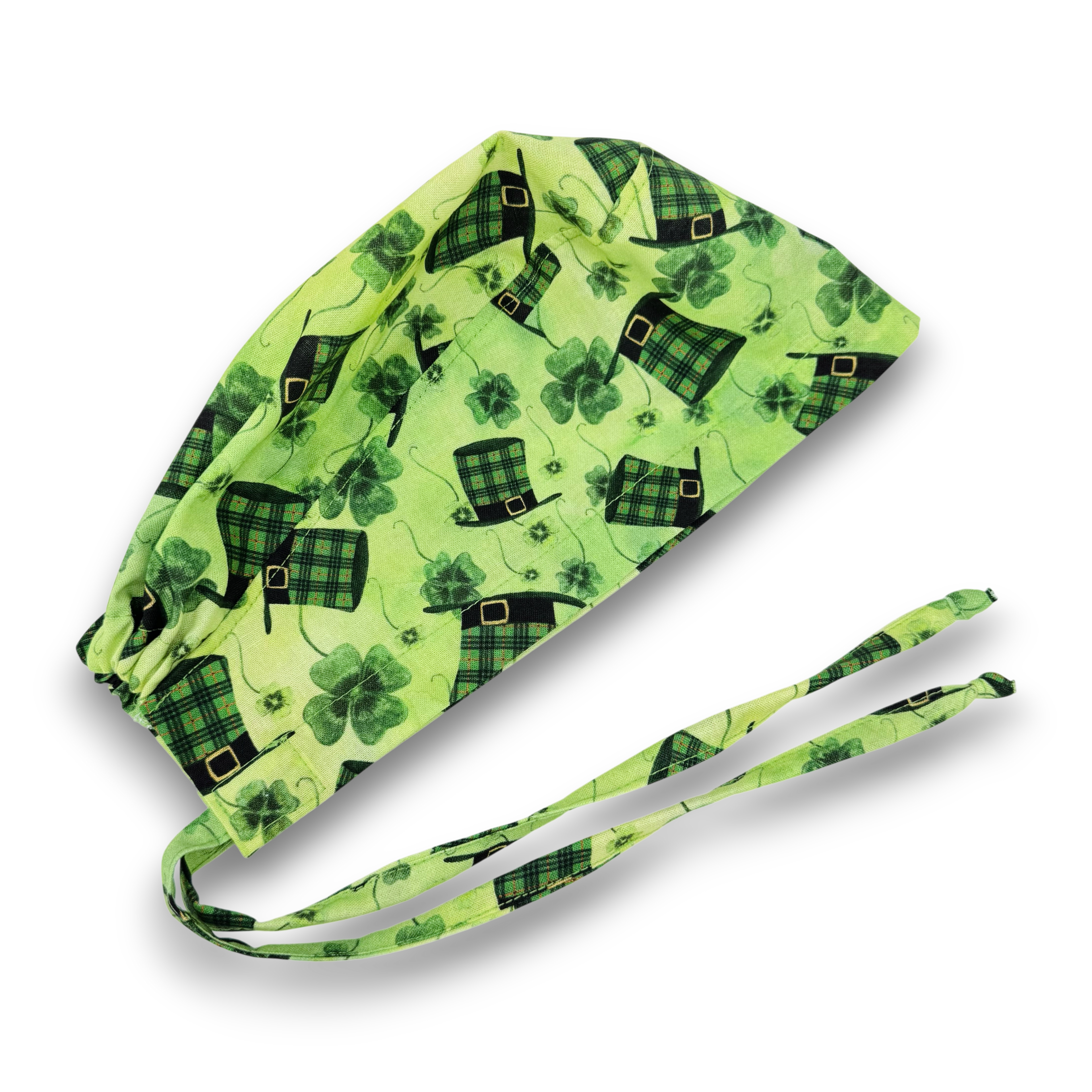 St. Patrick's Day hats Surgical Scrub Cap. Tie-Back Cotton Skull Cap by Paradise Caps.