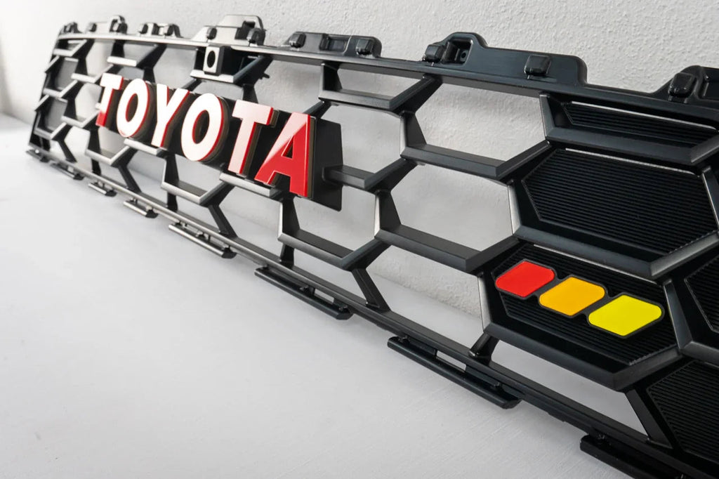 StickerFab Tri Color TRD Style Grille Emblem Version 2- 2024+ Tacoma / 2025+ 4Runner