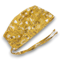 Floral winter Skull tie-back style surgical scrub cap by Paradise Caps.