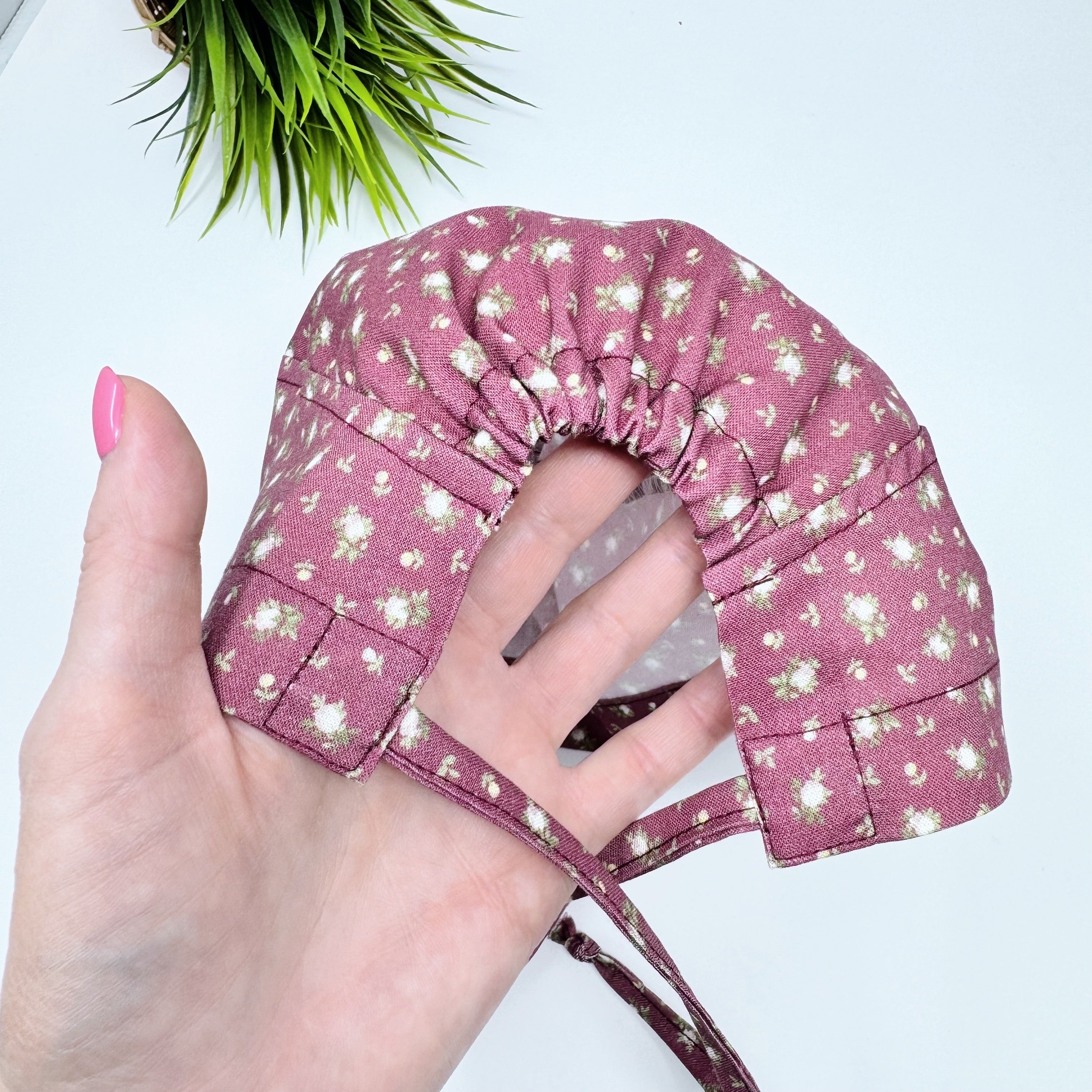 First blush Skull tie-back style surgical scrub cap for men by Paradise Caps.