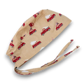 Christmas Skull tie-back style surgical scrub cap for men by Paradise Caps.