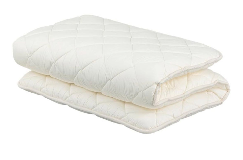 FULI Japanese Futon Mattress, Japanese Floor Mattress, Floor Bed, Tatami Foldable Bed, Roll Up Sleeping Pad, Shikibuton, Made in Japan (White, Twin)