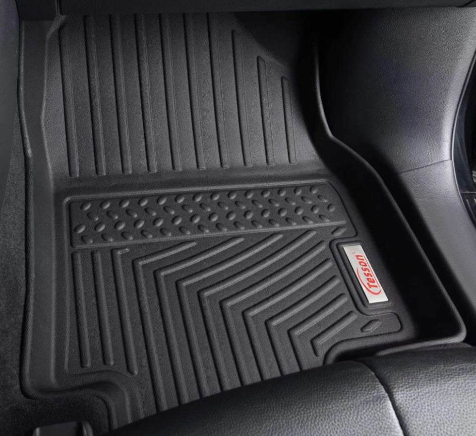 TESSON Black Floor Mats 2 Row Liners Set & Cargo Liners Custom Fit for 2023 2024 Lexus RX350/RX350h/RX500h(RX All Models),All Weather Waterproof TPE R