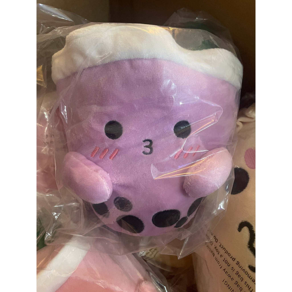 ABC Boba Tea Plush Purple Cute Stuffed Animal Toy 10"