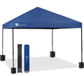 Open Box KUZNAP 12'x12' Pop up Canopy Tent Patented EZ Set up Instant Outdoor Canopy with Wheeled Carry Bag Bonus 4 Weight Sandbags, 8 Stakes and 4 Ro