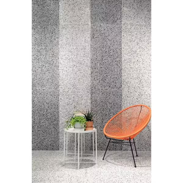 Open Box  EMSER TILE Terazio Bianco Matte 11.81 in. x 23.62 in. Porcelain Floor and Wall Tile (11.628 sq. ft./Case