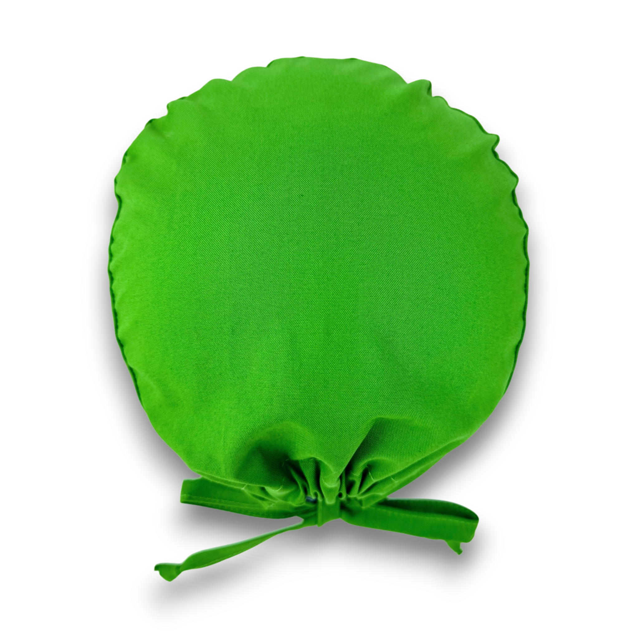 Bright green Skull tie-back style surgical scrub cap for men by Paradise Caps.