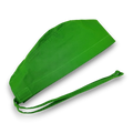 Bright green Skull tie-back style surgical scrub cap for men by Paradise Caps.