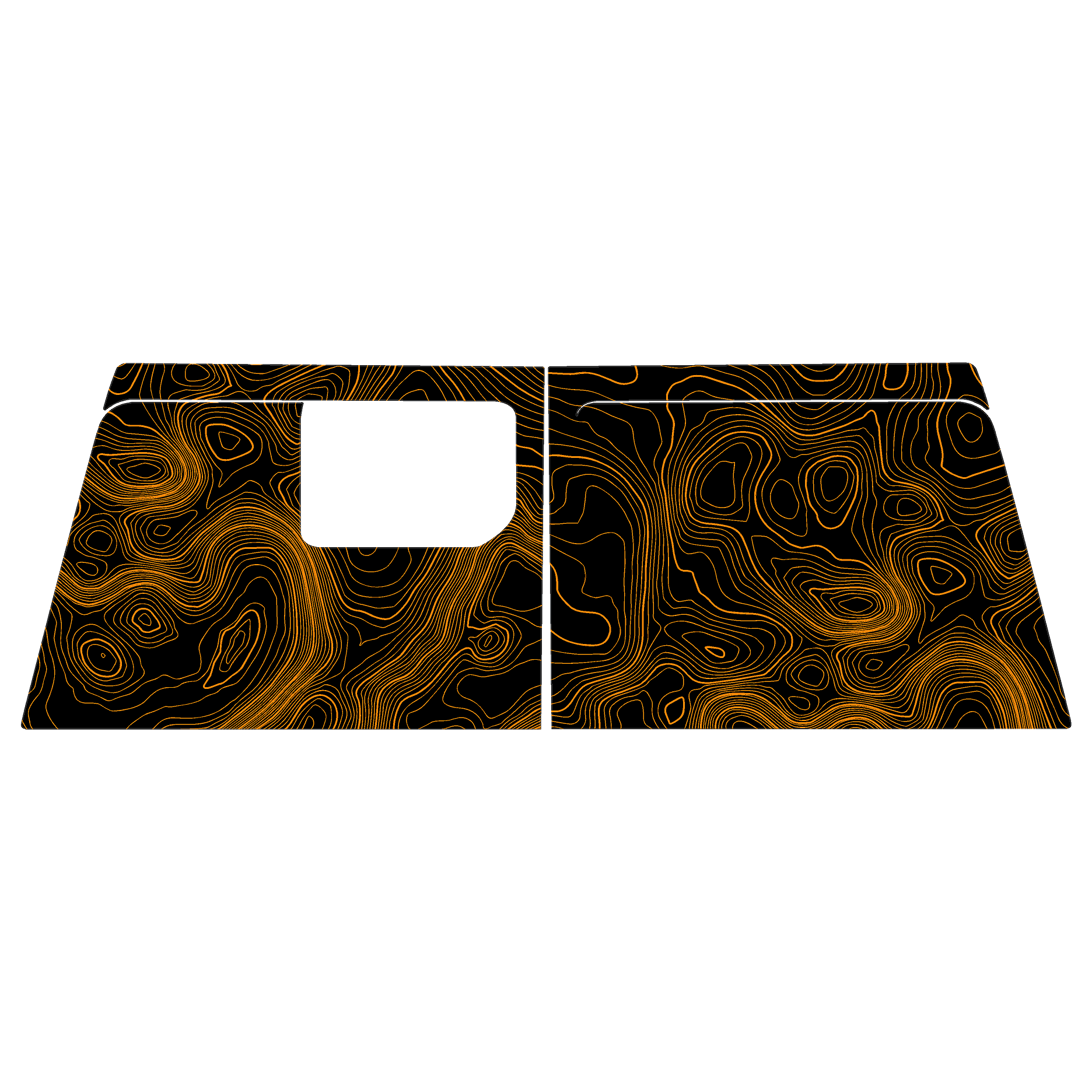 Topographic Map Premium Print Vinyl Rolls (3' or 6') - Matte Finish