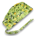 Lemon Skull tie-back style surgical scrub cap for men by Paradise Caps.