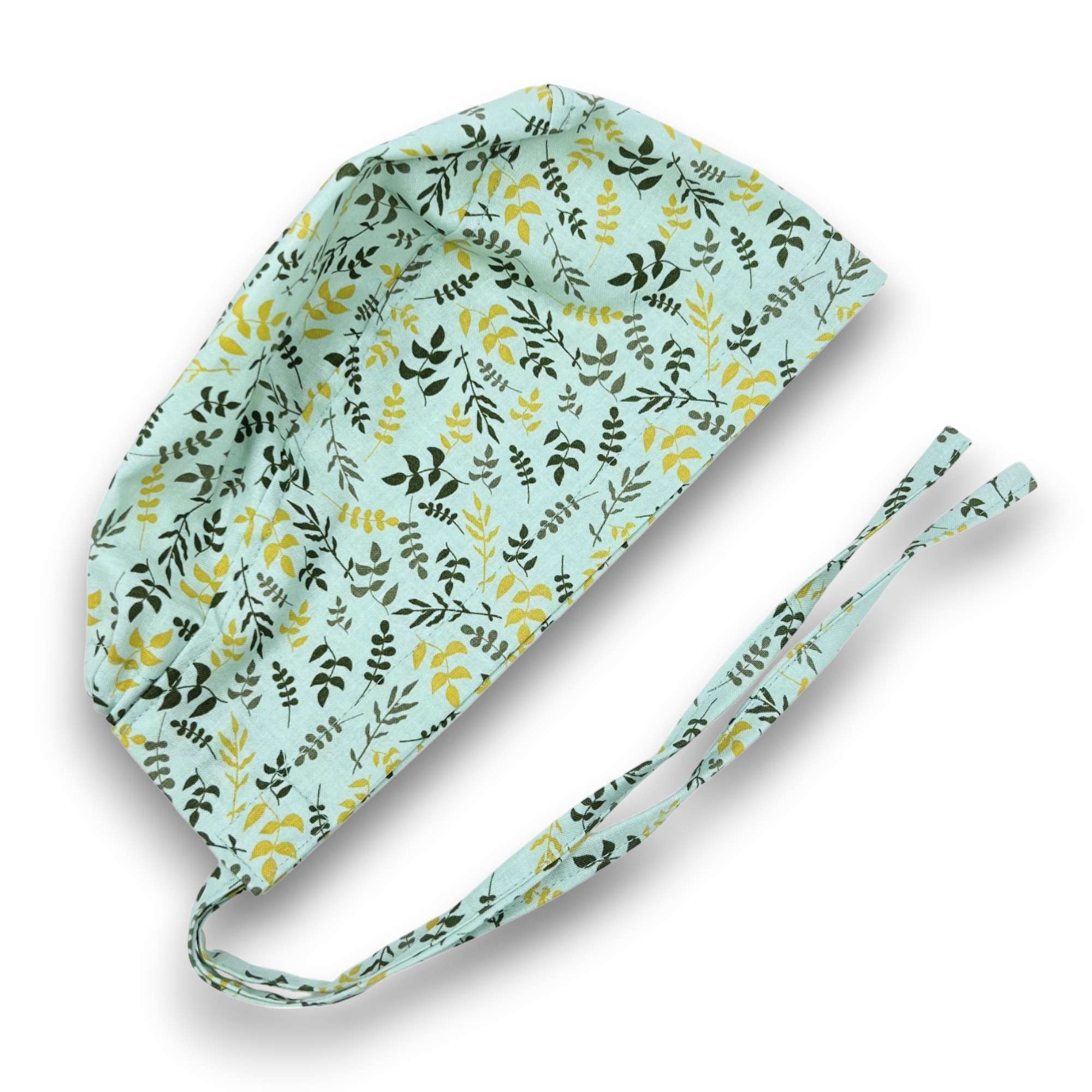 Mint Skull tie-back style surgical scrub cap by Paradise Caps.