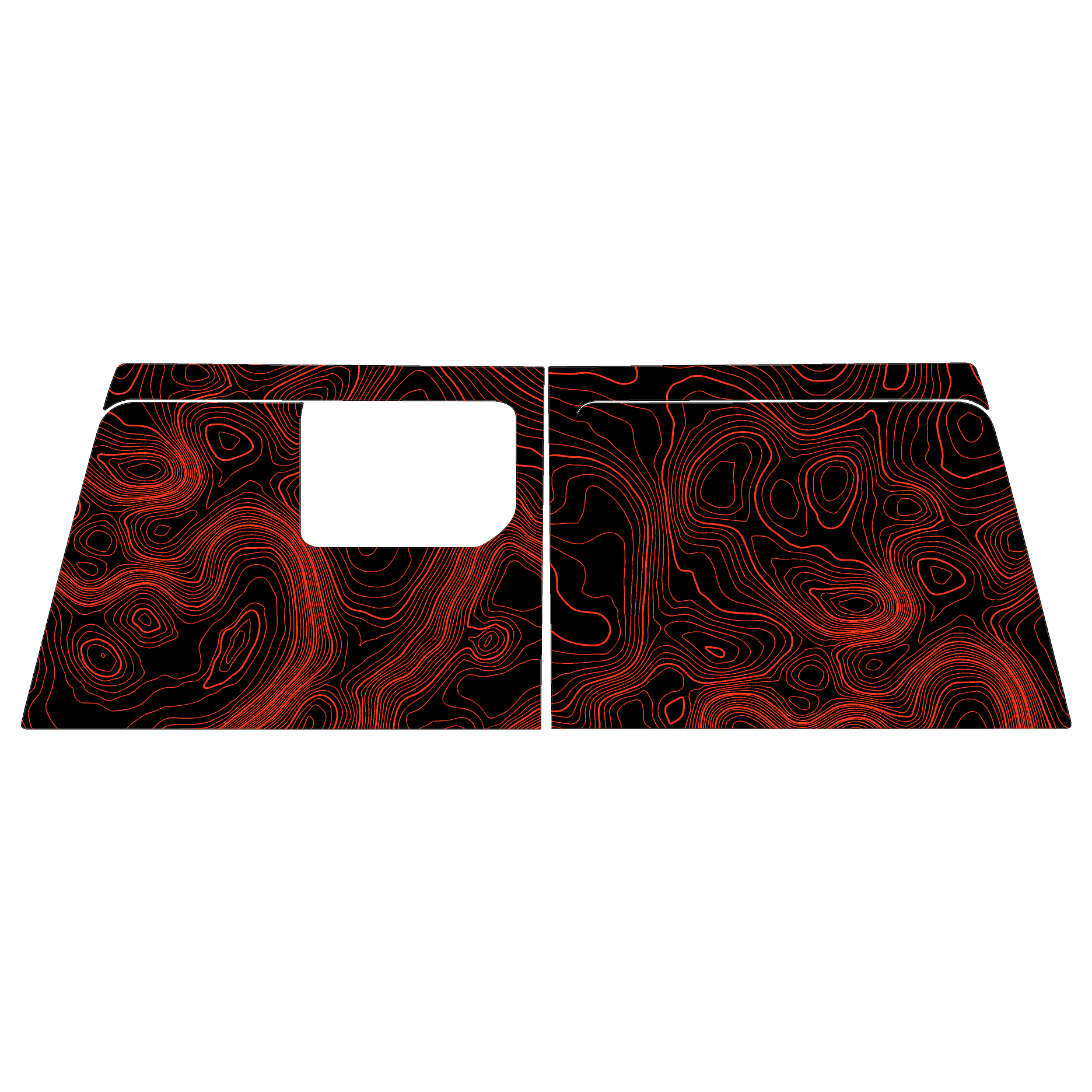 Topographic Map Premium Print Vinyl Rolls (3' or 6') - Matte Finish