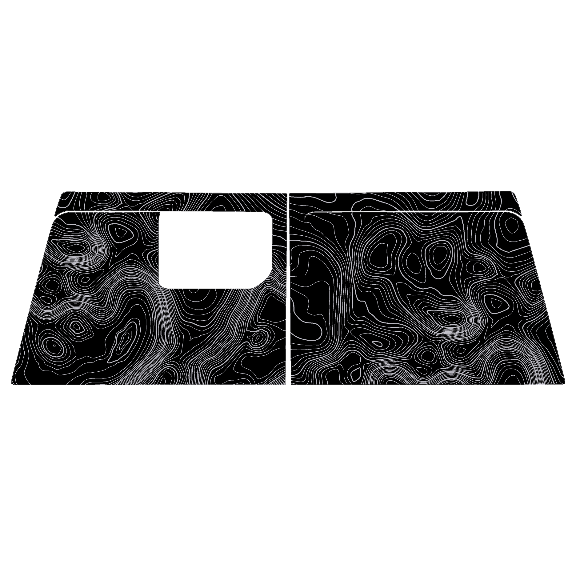 Topographic Map Premium Print Vinyl Rolls (3' or 6') - Matte Finish
