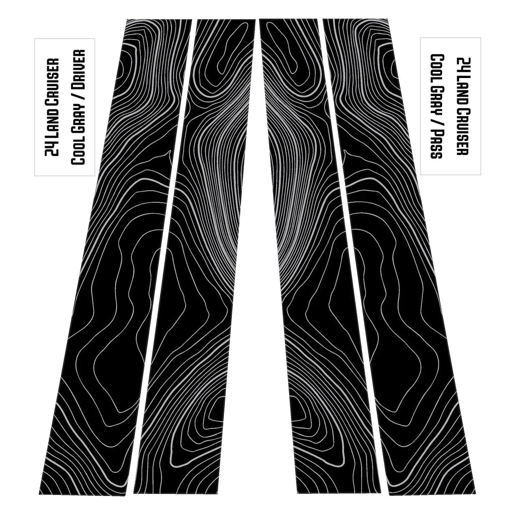 Topographic B Pillar Overlays - 2024+ Land Cruiser / GX 550