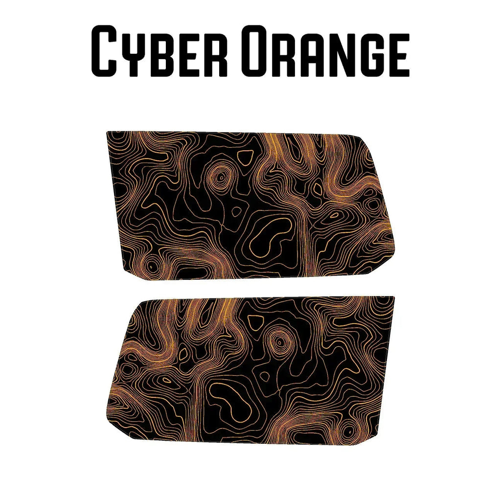 Topographic Rear Window Map Overlays V3 (Perforated) - 2024+ Land Cruiser