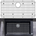 Granatan 27-1/2" x 13-1/2" x 1-1/4" Sink Protectors for Kitchen Sink - Sink Bottom Grid - Stainless Steel Sink Protector - Sink Grate for Bottom of Ki