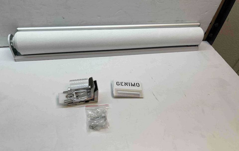 GENIMO 100% Blackout Roller Window Shades, Window Blinds Cordless with Thermal Insulated, UV Protection Fabric, Mini French Door Blinds for Home, Office