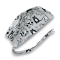 Cat Skull tie-back style surgical scrub cap for men by Paradise Caps.