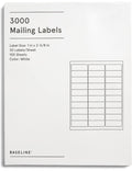 Staples BL58260 Baseline Mailing Labels, White, 3000/Pack