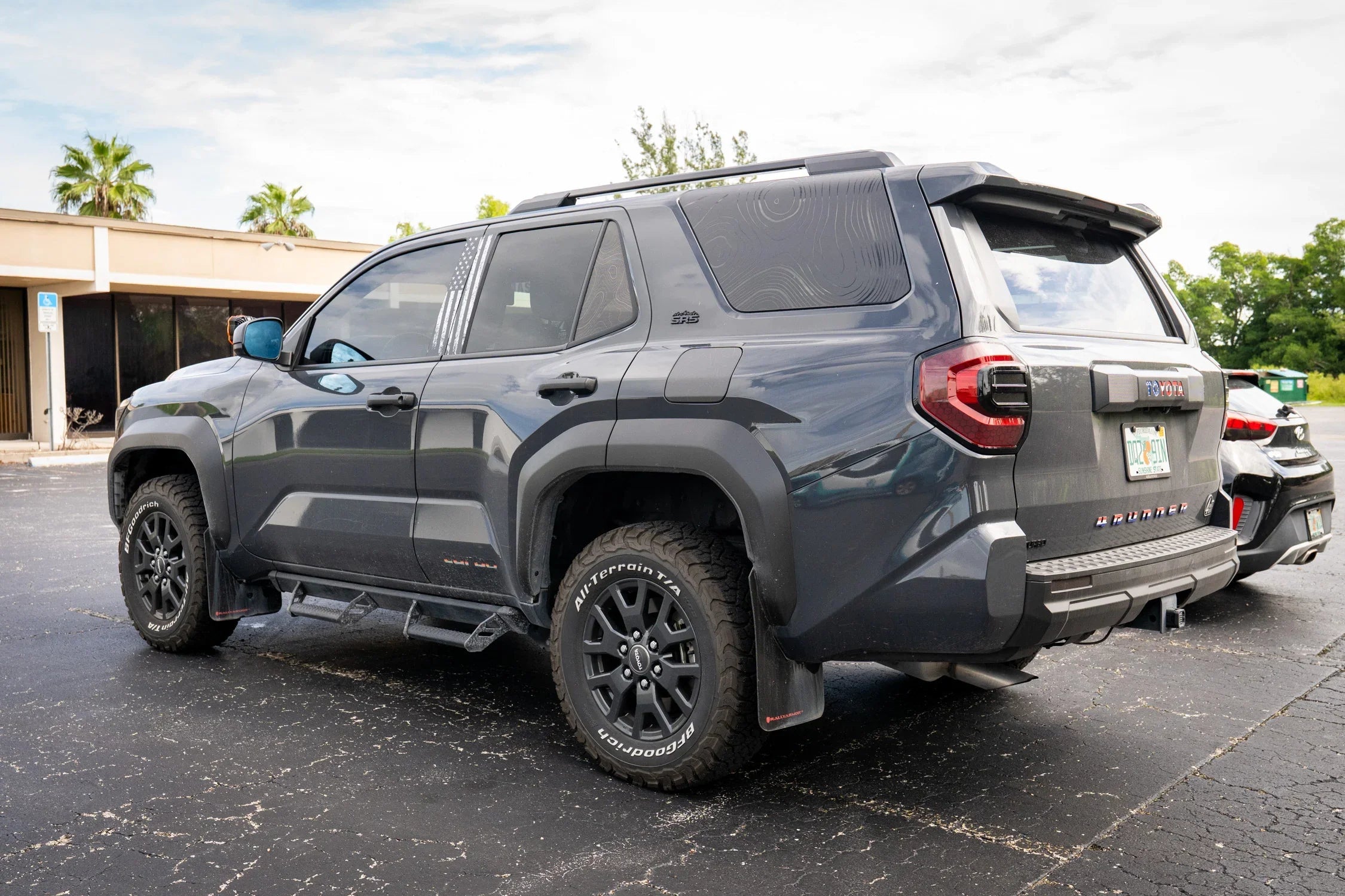 American Flag B Pillar Overlays - 2024+ Tacoma Double Cab / 2025+ 4Runner