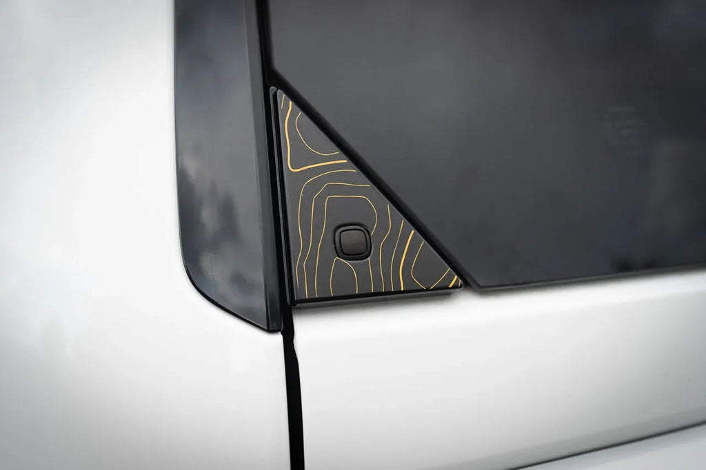 Topo Rear Glass Button Trim Overlay - 2024+ Land Cruiser / GX 550
