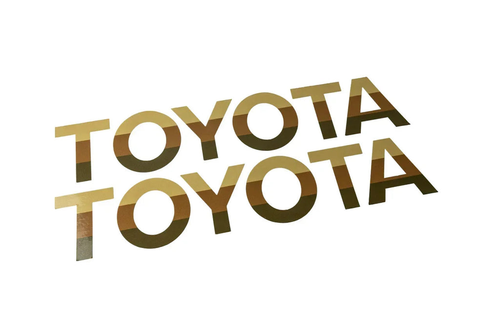 TOYOTA Simple Front Grille Emblem Overlays - 2024+ Land Cruiser