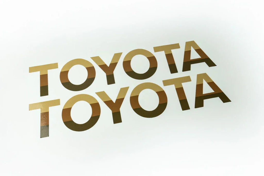 TOYOTA Simple Front Grille Emblem Overlays - 2024+ Land Cruiser