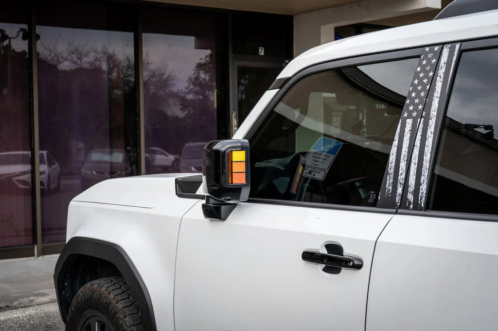 Heritage Retro TRD Style Mirror Stripes - 2024+ Land Cruiser / GX 550