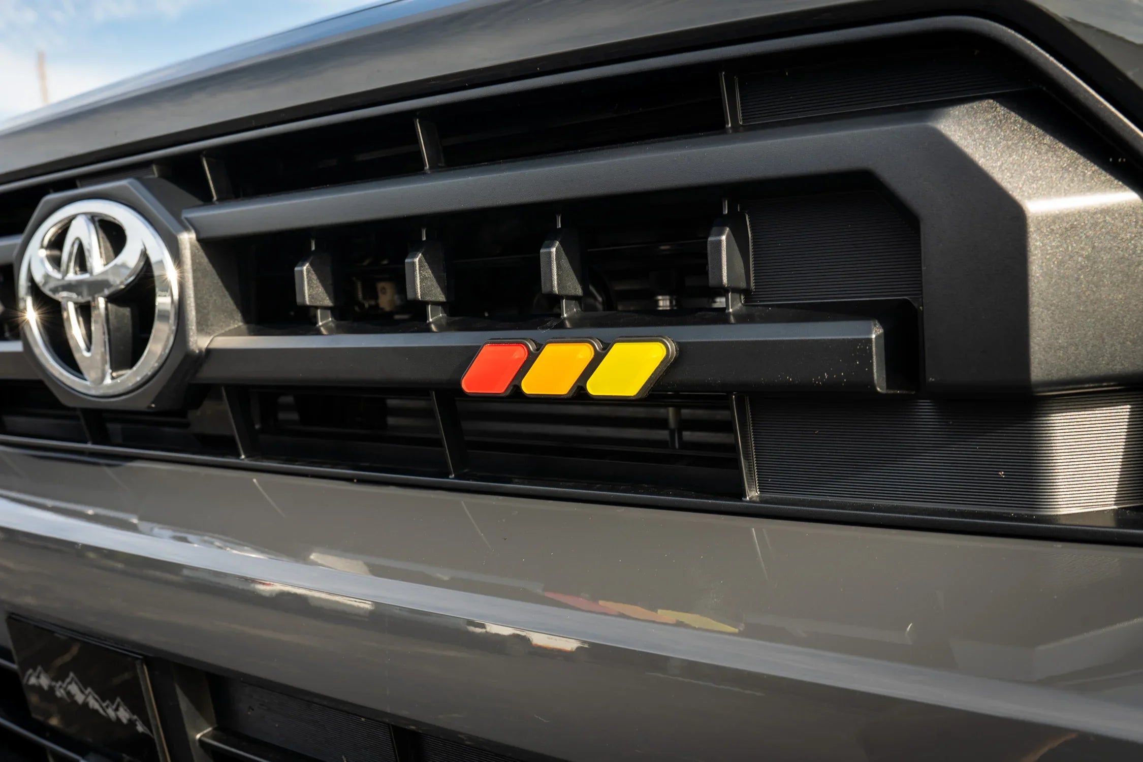 StickerFab Tri Color TRD Style Grille Emblem Version 2- 2024+ Tacoma / 2025+ 4Runner