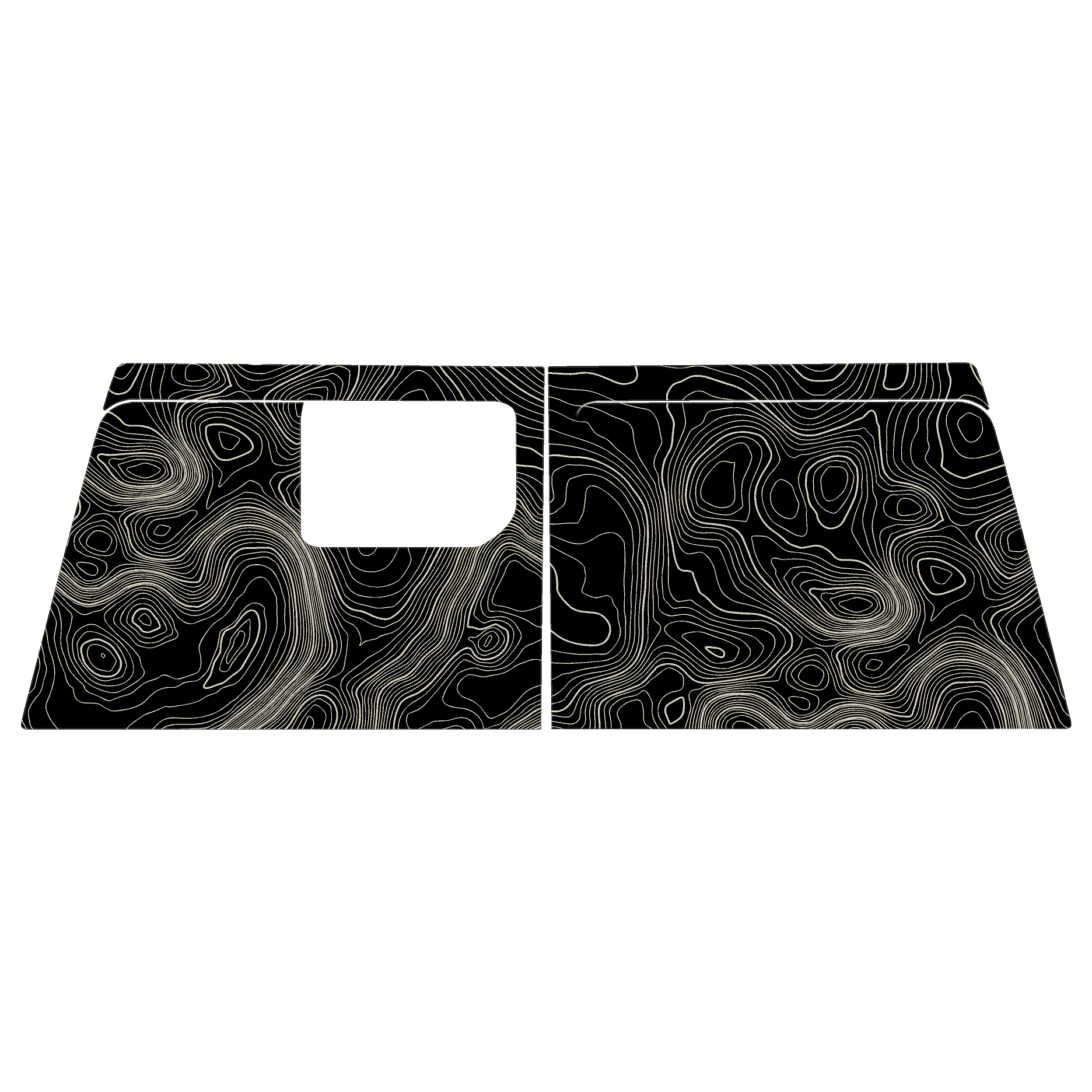 Topographic Map Premium Print Vinyl Rolls (3' or 6') - Matte Finish