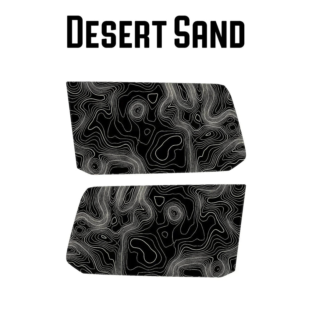 Topographic Rear Window Map Overlays V3 (Perforated) - 2024+ Land Cruiser