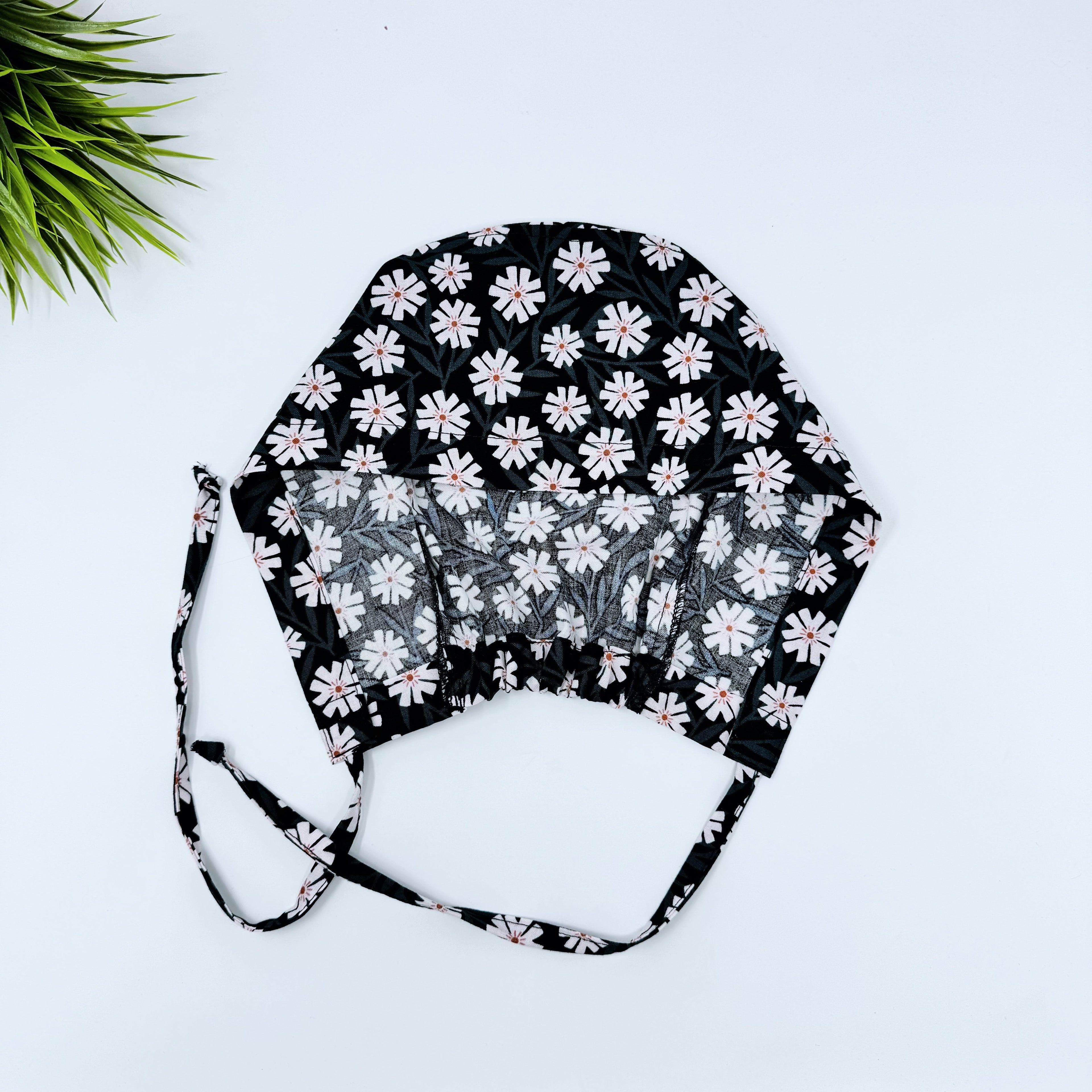 Night phlox Skull tie-back style surgical scrub cap for men by Paradise Caps.