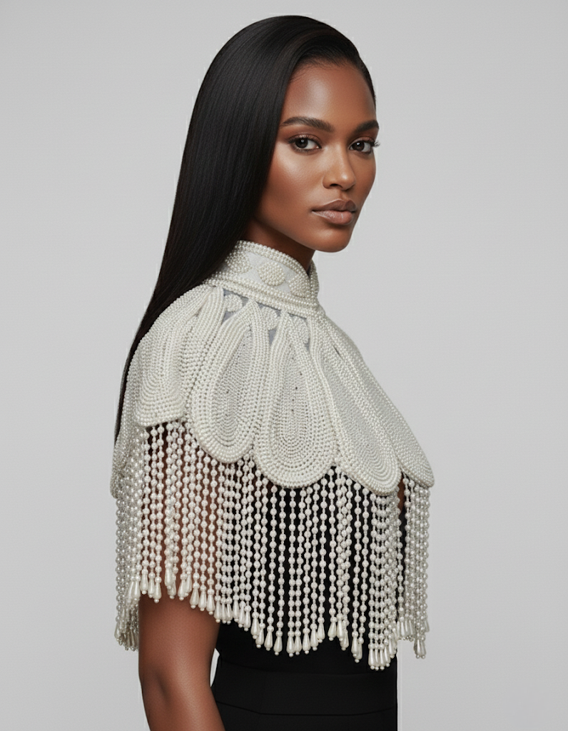 Pearl Halo Cape