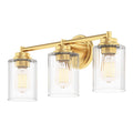 GETINLIGHT Inlight 20 Wide 3 Light Gold Bathroom Vanity Light