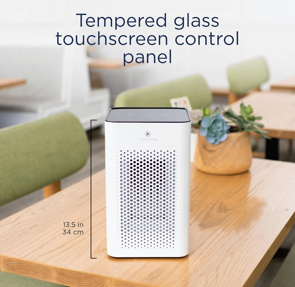 Open Box Medify MA-25 Air Purifier with True HEPA H13 Filter | 825 ft Coverage in 1hr for Allergens, Smoke, Wildfires, Odors, Pollen, Pet Dander | Qui