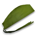 Avocado green Skull tie-back style surgical scrub cap by Paradise Caps.