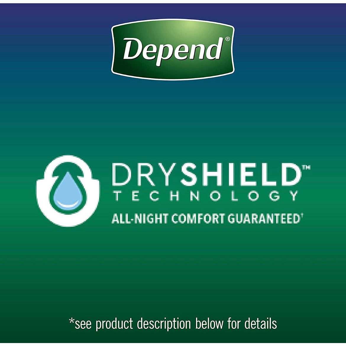 Depend Night Defense Adult Incontinence Underwear for Men, Overnight, Disposable, X-Large, 24 Count (2 Packs of 12) (Packaging May Vary)