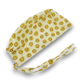 Smile Skull tie-back style surgical scrub cap for men by Paradise Caps.