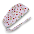 Gingerbread skull tie-back style surgical scrub cap by Paradise Caps.