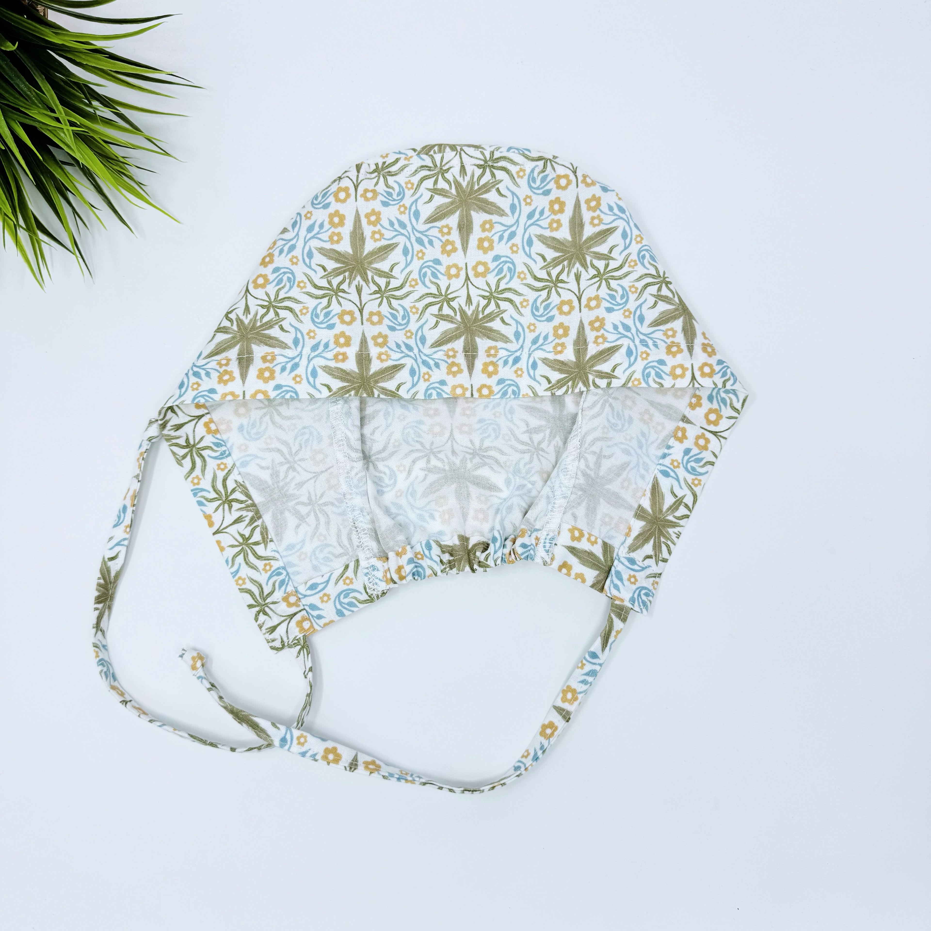Mary Jane Skull tie-back style surgical scrub cap for men by Paradise Caps.