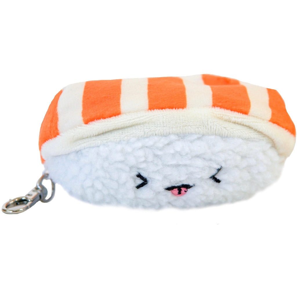 Sushi Plush Keychain 5 Soft Cute Design (Salmon)