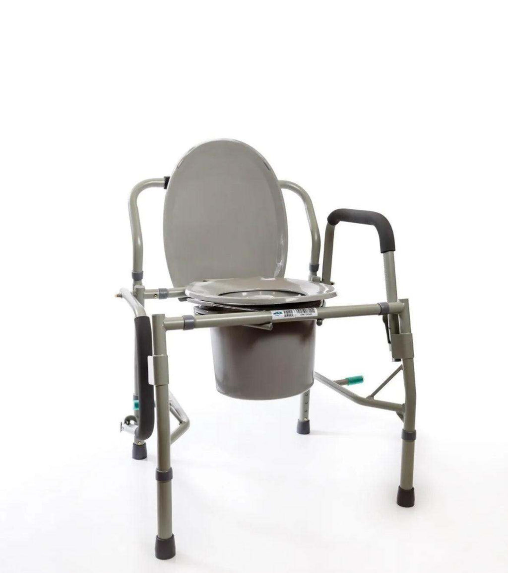 Healthline Deluxe 3 in 1 Bedside Commode, Toilet Safety Frame, Elevated Toile...