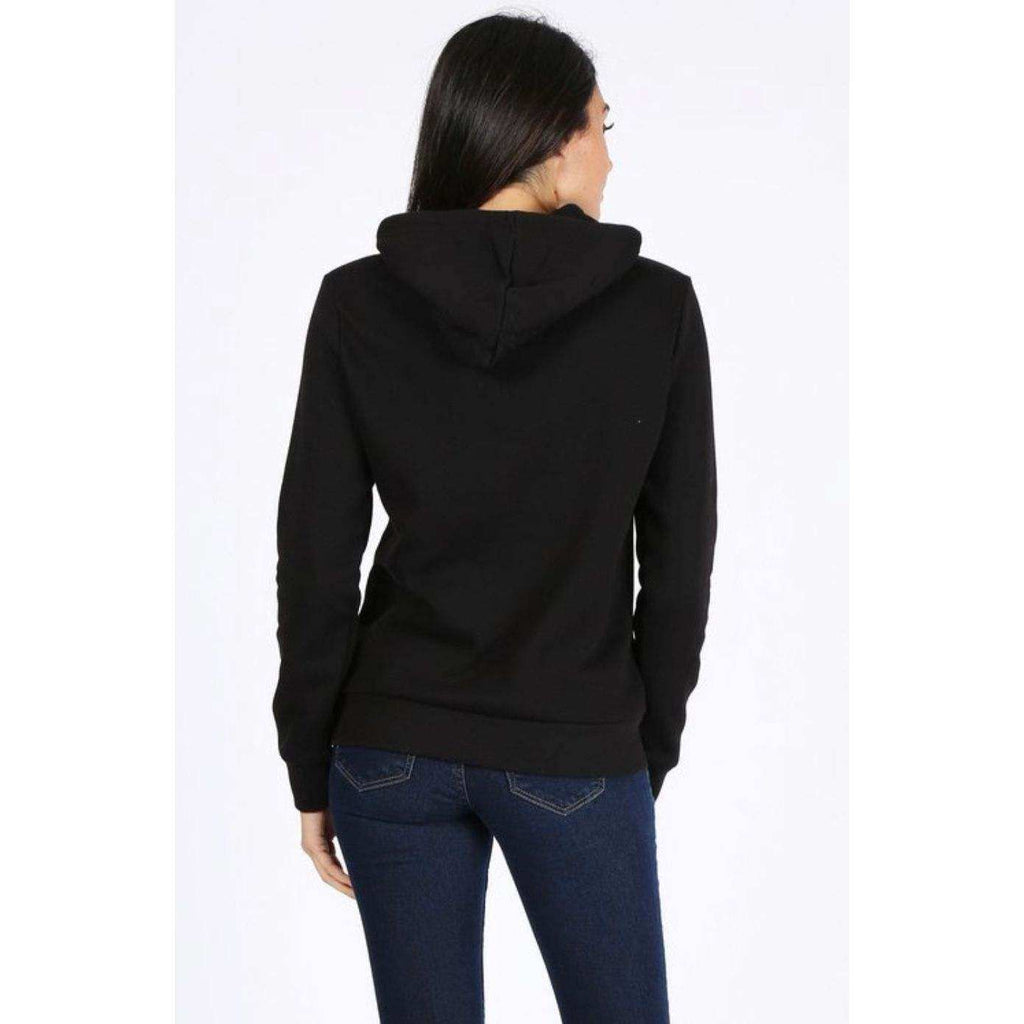 ROSIO Hoodies Basic Solid Fleece Pullover Hoodie Sweatshirt