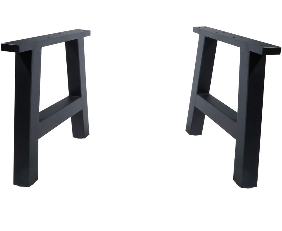 Open Box TC-HOMENY Bench Table Legs 16" Set of 2 Black Coffee Metal Legs Dining Iron Furniture Legs (16 INCH)