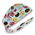 Donut Skull tie-back style surgical scrub cap by Paradise Caps.