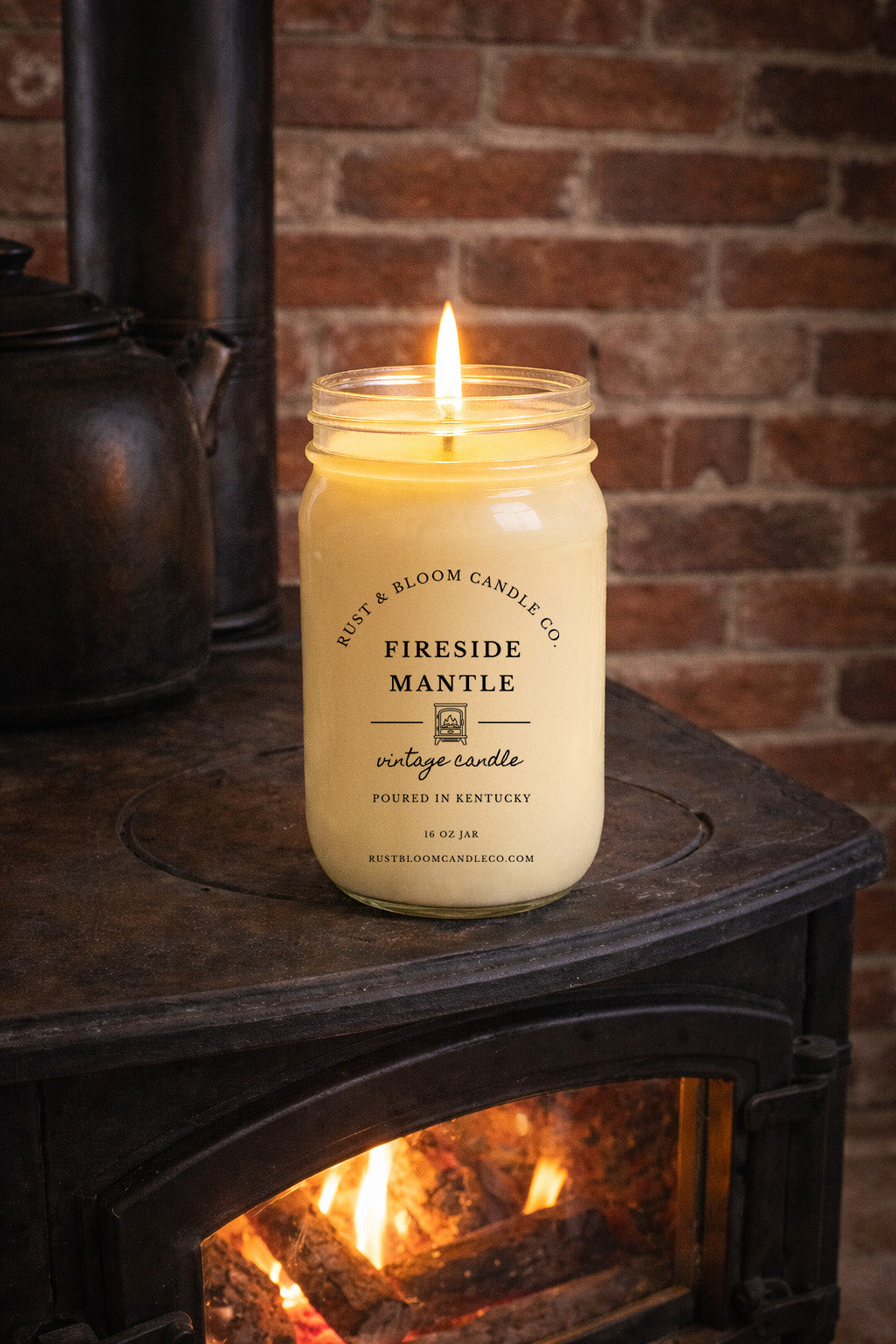 Fireside Mantle 16 Oz Soy Candle
