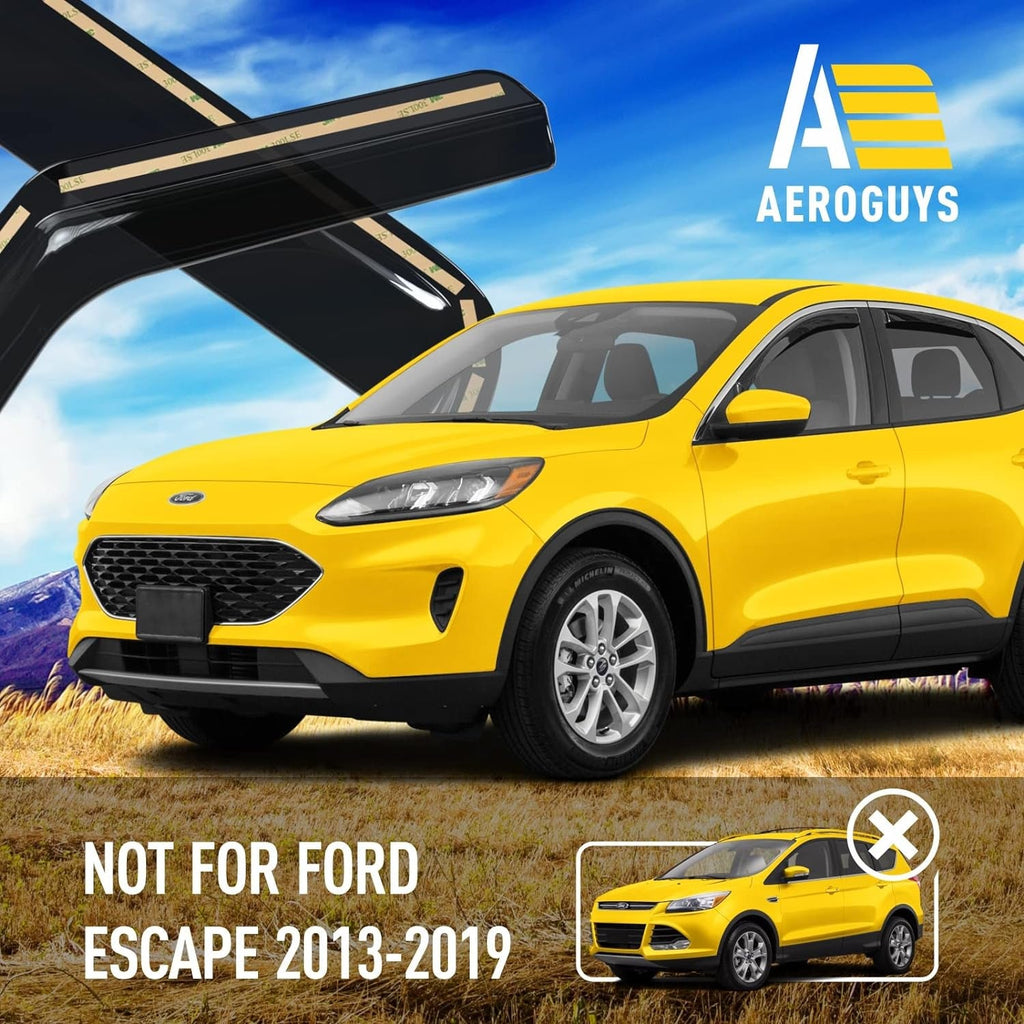 AEROGUYS
4.4★★★★
Extra Durable Window Deflectors in-Channel Window Visors Rain Guards Fit for Ford Escape 2020-2024, Sun Visors, Wind Vent Visors, Window Vent Shades, Exterior Car Accessories - 4 pcs. AG0038