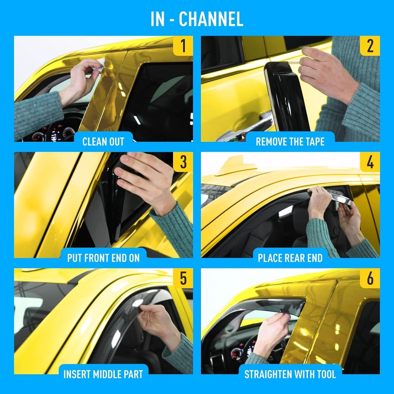 AEROGUYS
4.4★★★★
Extra Durable Window Deflectors in-Channel Window Visors Rain Guards Fit for Ford Escape 2020-2024, Sun Visors, Wind Vent Visors, Window Vent Shades, Exterior Car Accessories - 4 pcs. AG0038