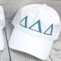 Tri Delta Hat White